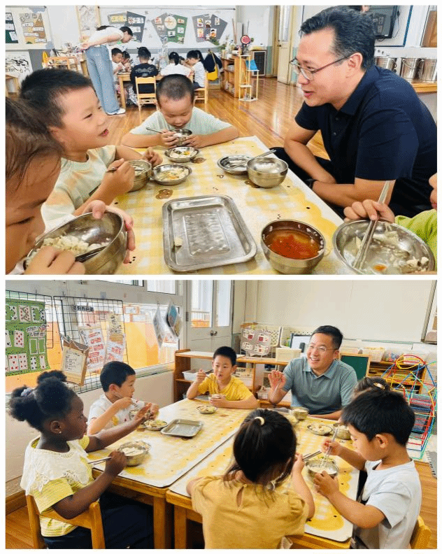 用心陪餐守安全 温情护航助成长——后勤处（集团）领导走进幼儿园开展陪餐活动